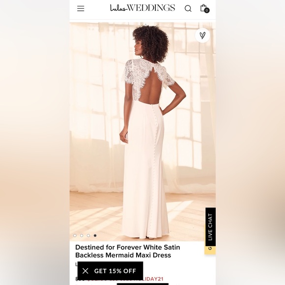 Lace wedding dress - Picture 2 of 3